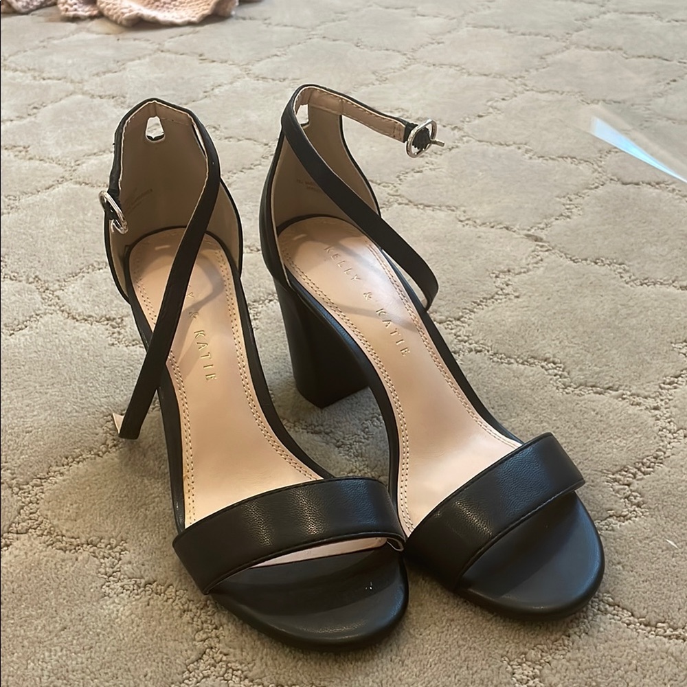 Kelly & Katie Black Stiletto Heels